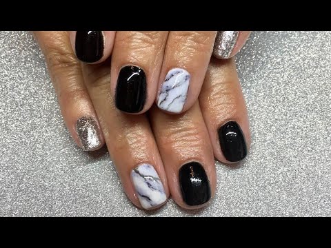 Add Strength to Natural Nail with Gel Polish &amp; Acrylic Powder/Marble Nails