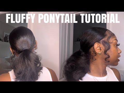 Fluffy Slick Back Ponytail Tutorial | Tiana Shannell