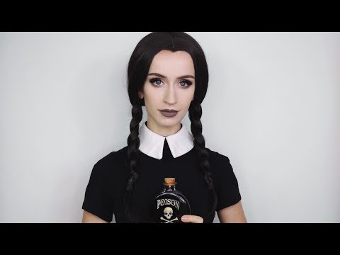 WEDNESDAY ADDAMS | Super Easy Halloween Makeup Tutorial