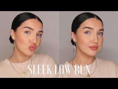 EASY SLEEK LOW BUN TUTORIAL