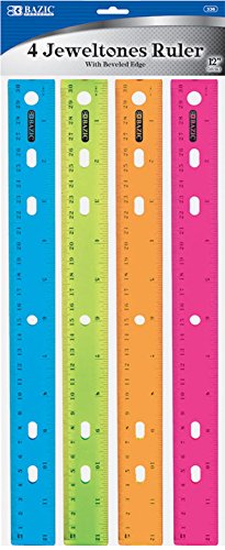 Colorful rulers from Amazon - college supplies checklist