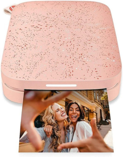 Instant Photo Printer in pink glitter