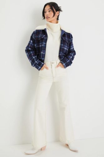 Lulus Plaid Bomber Jacket