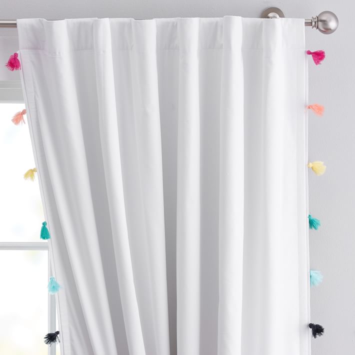 Tassel rainbow blackout curtains from PBdorm