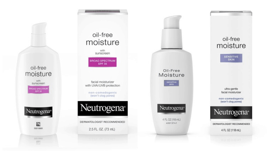 neutrogena, oil-free moisture, sensitive, skin, spf