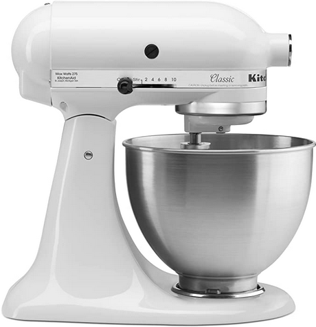 Kitchen aid classic stand mixer - white