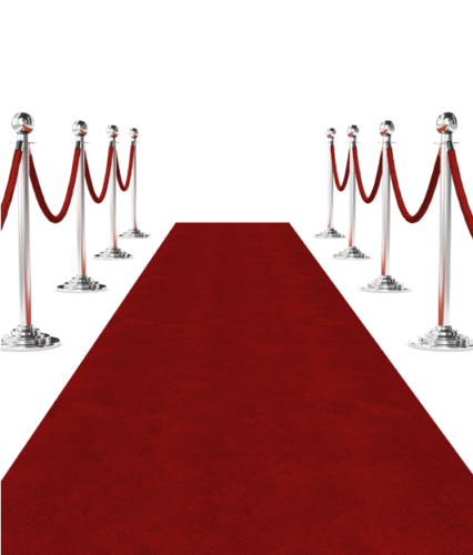 Red carpet decoration for birthday party