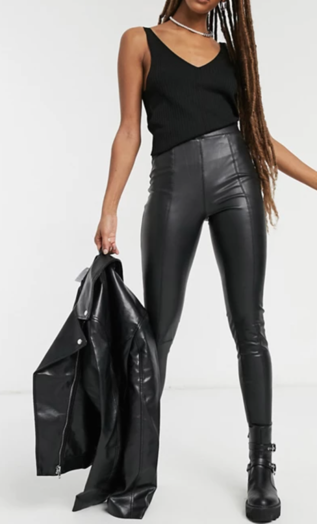 Topshop faux leather leggings - must have for edgy style